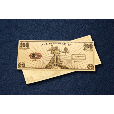 St. Gaudens' Liberty - 24k Gold Bill - Any Year