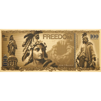 Freedom Aurum - 24k Gold Bill (100mg)
